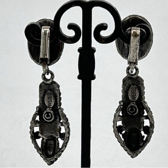 Albert Weiss Turquoise and Black Earrings - Picture 5 of 9